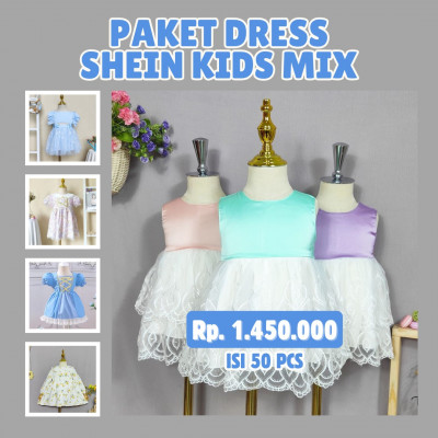 PAKET DRESS SHEIN KIDS MIX ISI 50 PCS